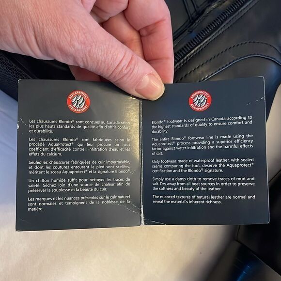 BLONDO CANADA WATERPROOF LEATHER BOOTS.   NEW.  STYLE IS TRUDY - Picture 8 of 15